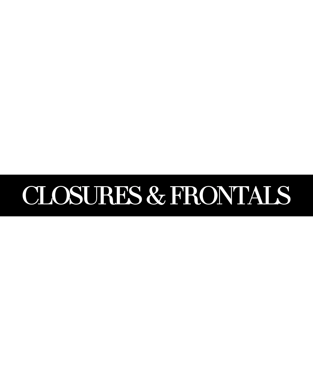 Closures and Frontals