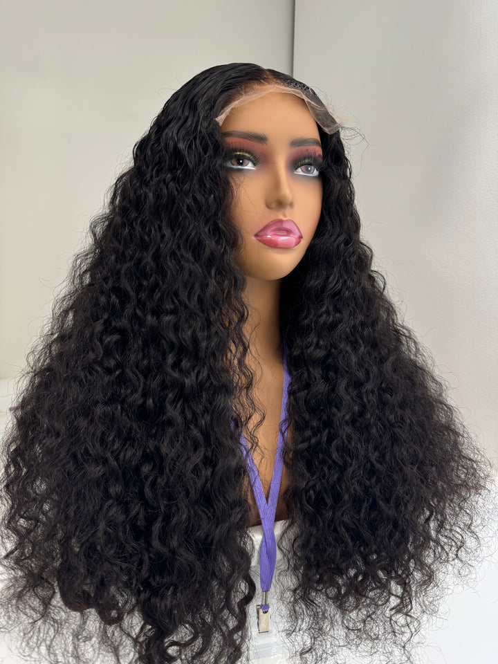 24” HD 5x5 Exotic Curly Unit (Pre-Bleached + Pre-Plucked)