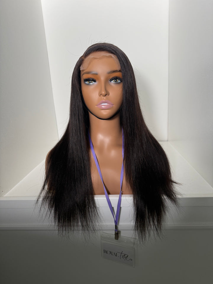 16” HD 5x5 Straight (Pre-Bleached + Pre-Plucked)