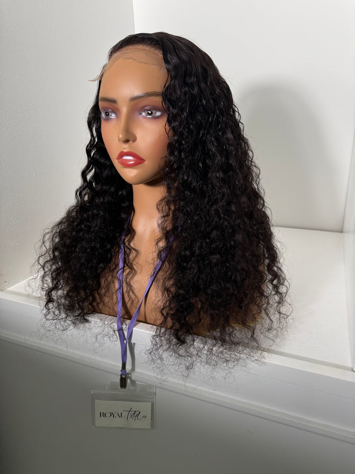 18” HD 5x5 Exotic Curly (Pre-Bleached + Pre-Plucked)
