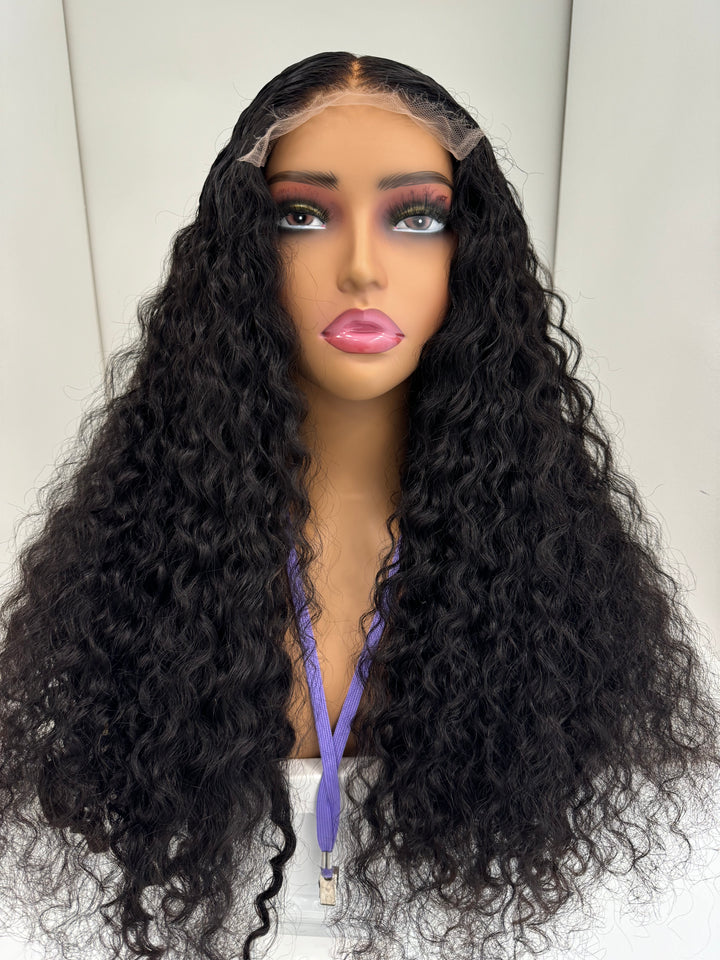 24” HD 5x5 Exotic Curly Unit (Pre-Bleached + Pre-Plucked)