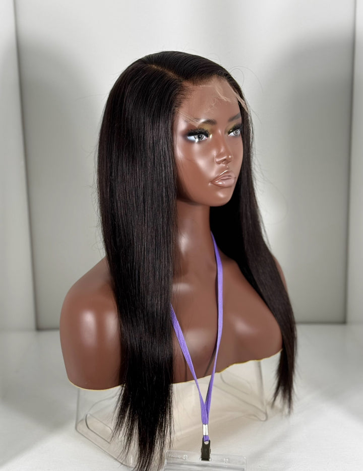 18” HD 5x5 Straight (Pre-Bleached + Pre-Plucked)
