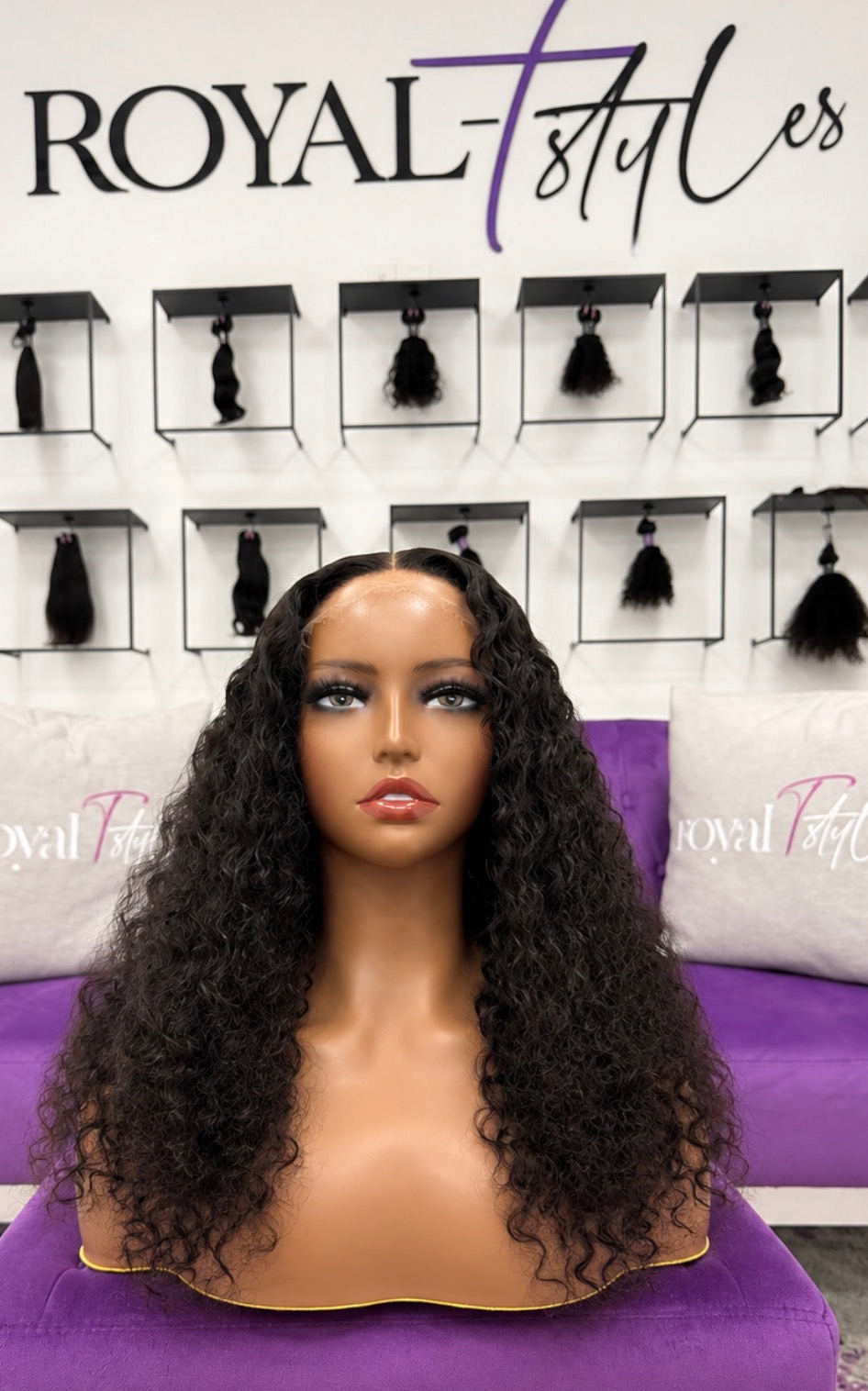 16” HD 5x5 Exotic Curly Unit (Pre-Bleached + Pre-Plucked)