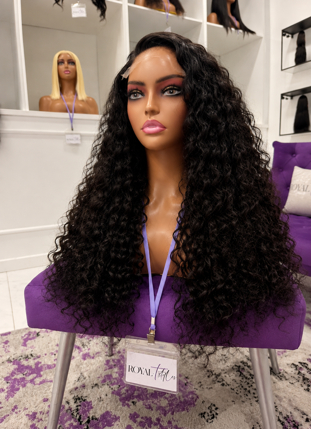 24” HD 5x5 Exotic Curly Unit (Pre-Bleached + Pre-Plucked)