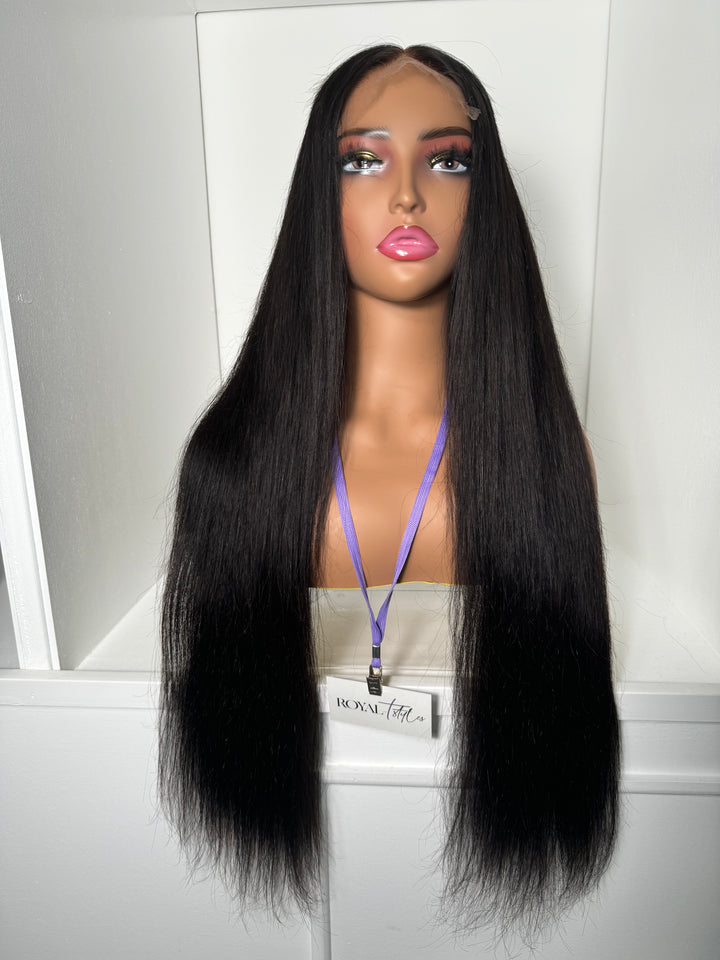 26” Virgin Straight HD 5x5 Closure Unit (Pre-Bleached + Pre-Plucked)