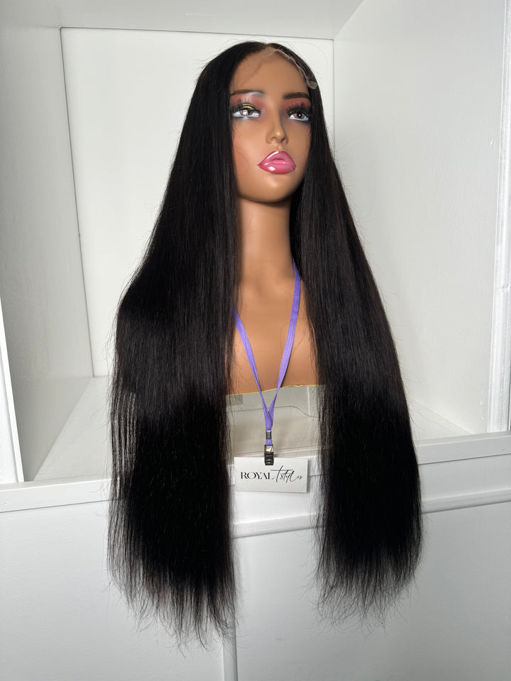 26” Virgin Straight HD 5x5 Closure Unit (Pre-Bleached + Pre-Plucked)