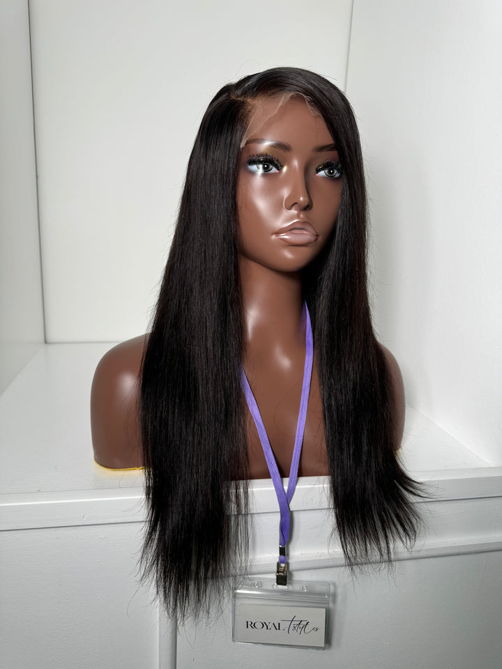 16” HD 5x5 Straight (Pre-Bleached + Pre-Plucked)
