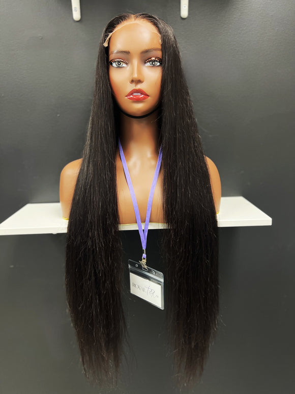 28” Virgin Straight HD 5x5 Closure Unit (Middle Part)