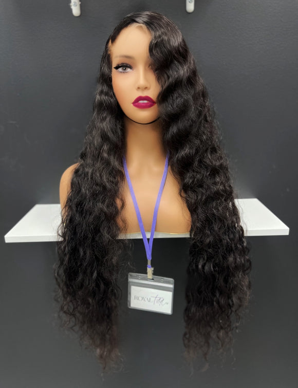 28” Virgin Italian Curly HD Frontal Unit (Side Part)