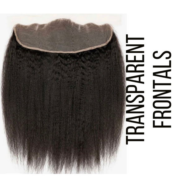 Kinky Straight Transparent Frontals (13 x 4)