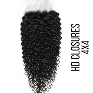 Deep Curly HD Closures (4x4)
