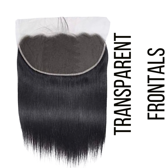 Straight Transparent Frontals (13 x 4)