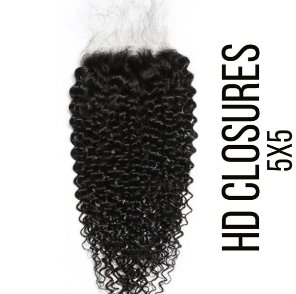 Deep Curly HD Closures (5x5)