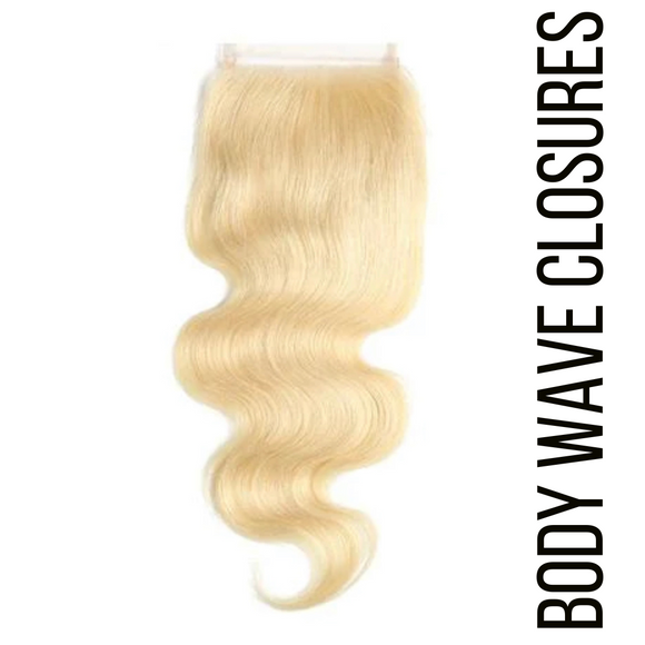 Platinum (Blonde) Body Wave Closures